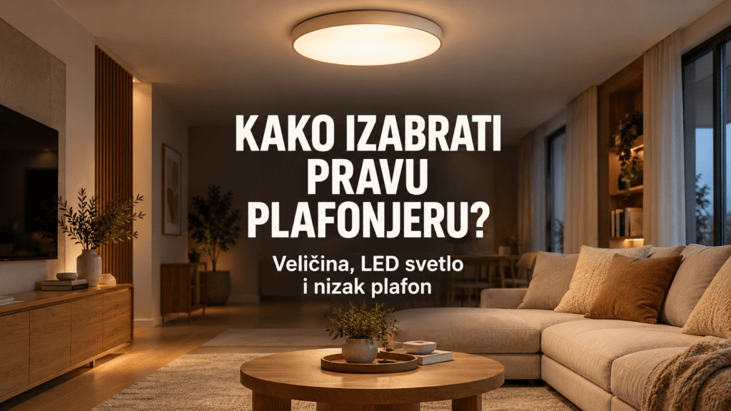 Kako izabrati plafonjeru — veličina, LED svetlo i nizak plafon