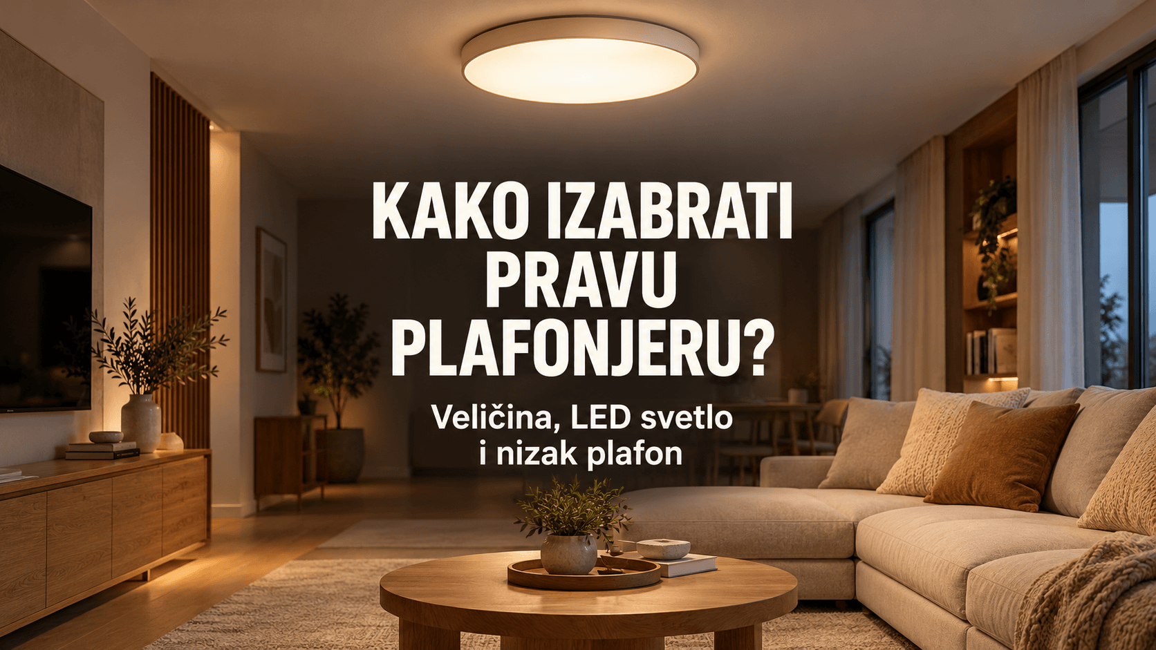 Kako izabrati plafonjeru — veličina, LED svetlo i nizak plafon