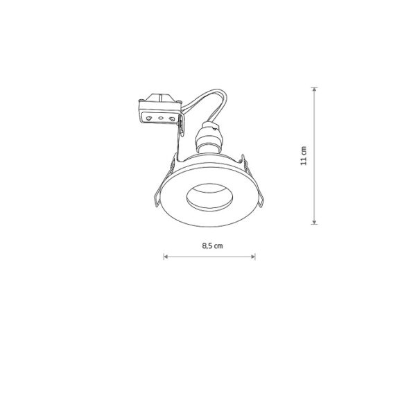 Ugradna rozetna Spotlight lamp ACRE 10711 Nowodvorski