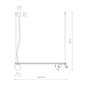 Ceiling lamp FOURTY III Nowodvorski 11447
