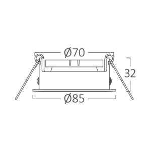 Ugradna rozetna BH03-05110 Braytron
