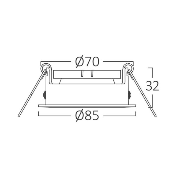 Ugradna rozetna BH03-05110 Braytron