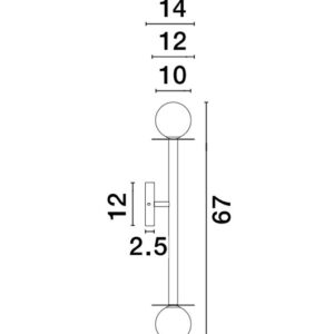 PIELO Wall lamp NOVA LUCE 9043317