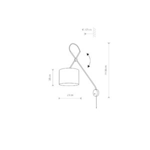 Nowodvorski VIPER WHITE I wall lamp