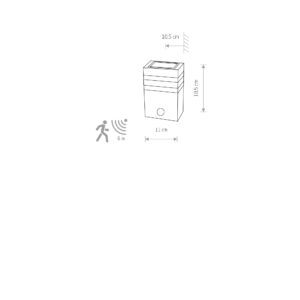 Nowodvorski Zidna lampa RIO SENSOR