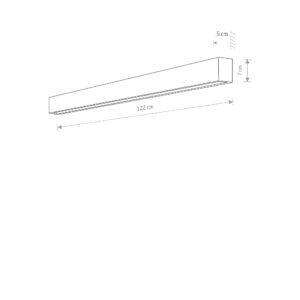 Nowodvorski STRAIGHT WALL LED GRAPHITE L