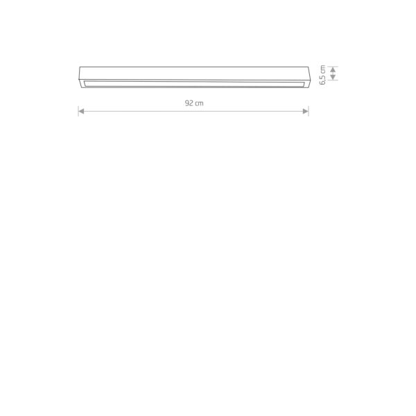 Nowodvorski Plafonjera STRAIGHT LED BLACK CEILING 90