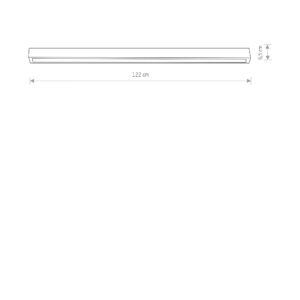 Nowodvorski Plafonjera STRAIGHT LED BLACK CEILING 120
