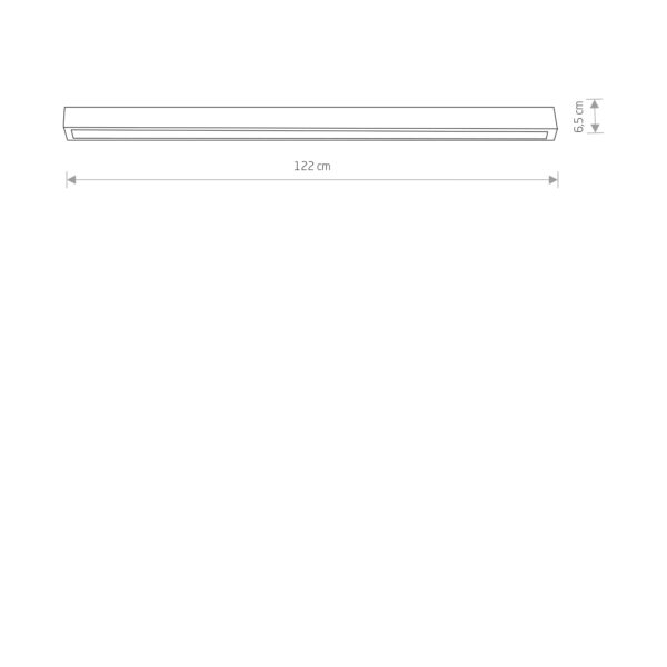 Nowodvorski Plafonjera STRAIGHT LED BLACK CEILING 120