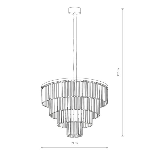 Nowodvorski Luster CRISTAL BLACK L pendant
