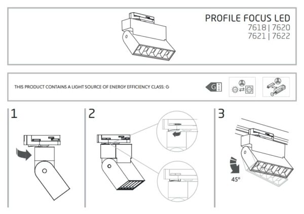 Nowodvorski PROFILE FOCUS LED WH 4000K