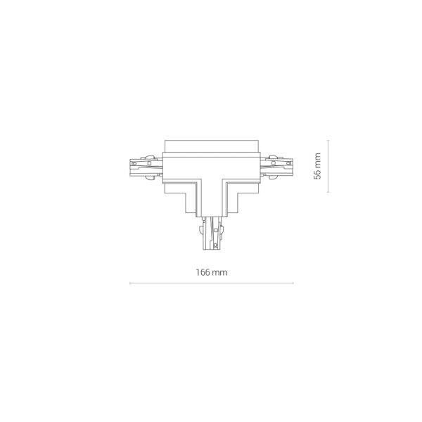 Nowodvorski CTLS RECESSED POWER T CONNECTOR, RIGHT 2 (T-R2) WHITE