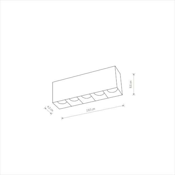 Nowodvorski Spot lampe MIDI LED BLACK 20W 4000K
