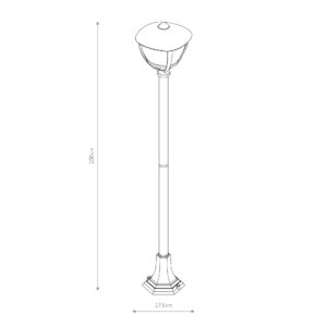 Nowodvorski Stubna lampa fenjer AMELIA FL 100
