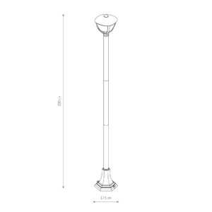 Nowodvorski Stubna lampa fenjer AMELIA FL 200