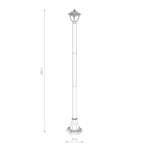 Nowodvorski Stubna lampa fenjer ANA BL FL 200