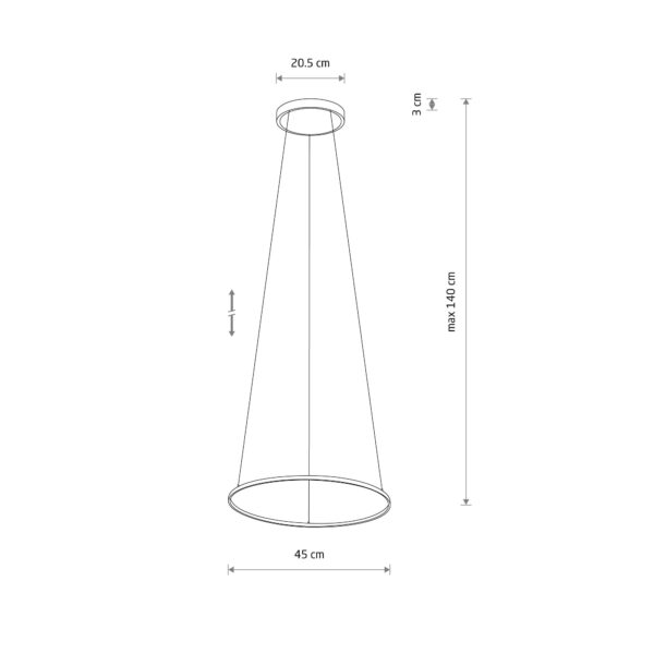 Nowodvorski CIRCOLO LED S 3000K SH-45