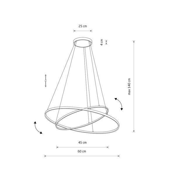 Nowodvorski CIRCOLO LED 3000K SH-45/60