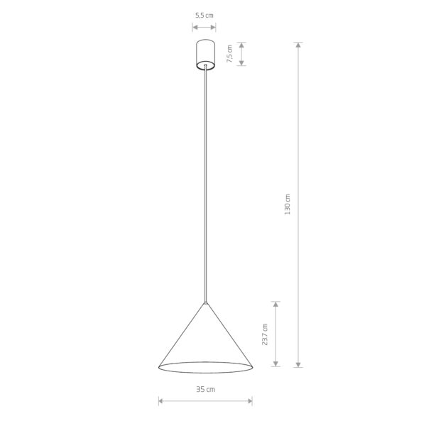 Nowodvorski ZENITH M UMBRA GRAY