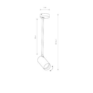 Nowodvorski Spot lampa MONO LONG M WHITE/GOLD