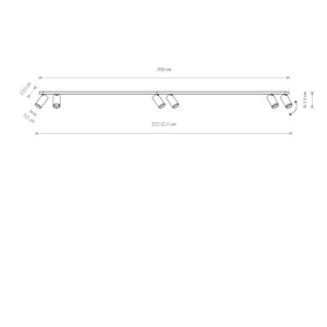 Nowodvorski Spot lampe MONO VI BLACK/GOLD