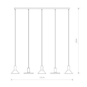Nowodvorski HERMANOS V WHITE/SOLID BRASS Nowodvorski HERMANOS V WHITE/SOLID BRASS
