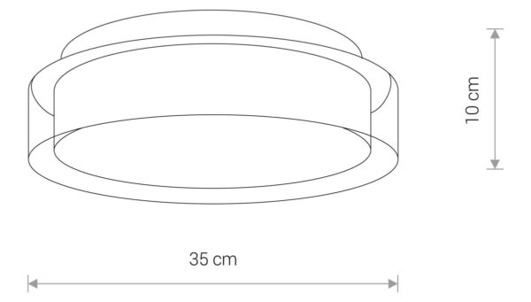 Nowodvorski Plafonjera PAN LED M