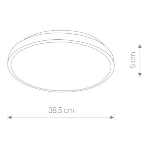 Nowodvorski Plafonjera AGNES ROUND LED BLACK 22W 4000K IP44