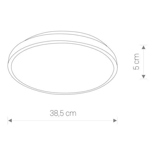 Nowodvorski Plafonjera AGNES ROUND LED BLACK 22W 4000K IP44