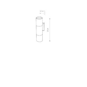 Nowodvorski Zidna lampa EXE BLACK II wall lamp