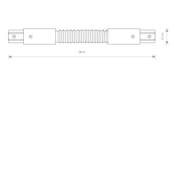 Nowodvorski PROFILE FLEX CONNECTOR BLACK