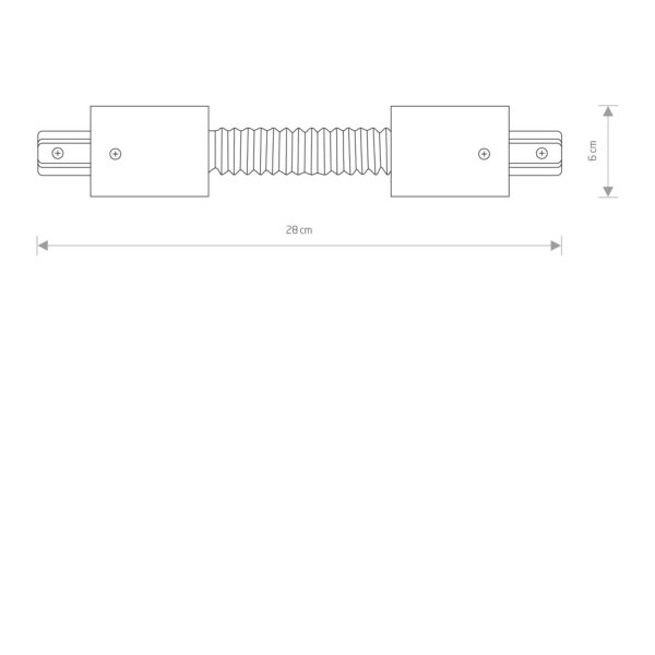 Nowodvorski PROFILE RECESSED FLEX CONNECTOR WHITE