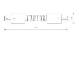 Nowodvorski PROFILE RECESSED FLEX CONNECTOR BLACK