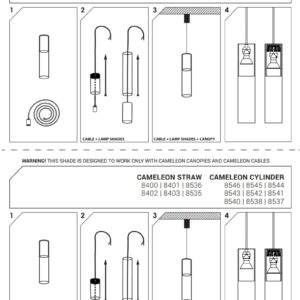 Nowodvorski CAMELEON CYLINDER S TR/WH
