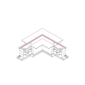 Nowodvorski CTLS RECESSED POWER L CONNECTOR, LEFT ( L-L) BLACK