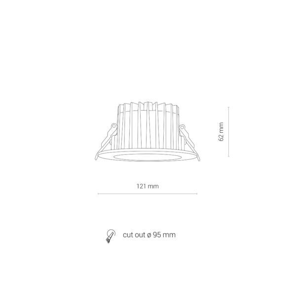Nowodvorski CL KEA LED 20W, 3000K WHITE