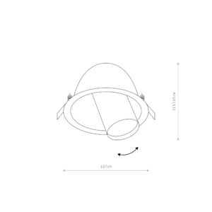 Nowodvorski Spot lampa DOT BLACK