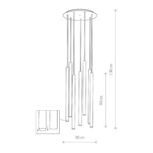 Nowodvorski LASER 490 BLACK VII