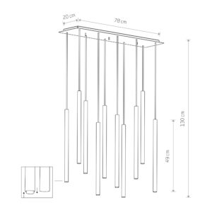 Nowodvorski LASER SOLID BRASS X