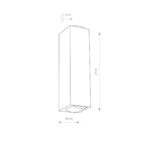 Nowodvorski Zidna lampa LENS LED BLACK