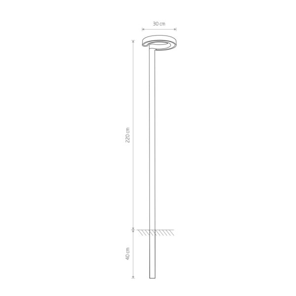Nowodvorski Stubna lampa POLE LED I floor lamp