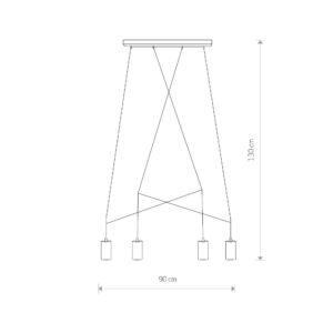 Nowodvorski IMBRIA BLACK IV bar-9192