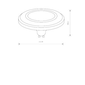 Nowodvorski ES111 LED LENS BLACK 4000K-9213