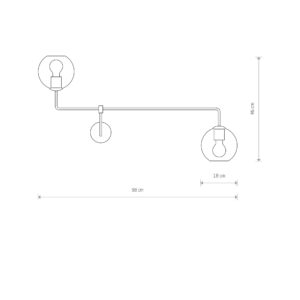 Nowodvorski MONACO II wall lamp