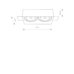 Nowodvorski Spot lampe MOD PLUS WHITE II