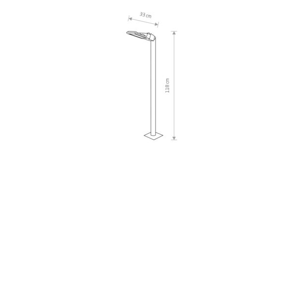 Nowodvorski Stubna lampa PATHWAY LED S