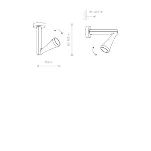 Nowodvorski Zidna lampa OTTAWA GRAPHITE I wall lamp