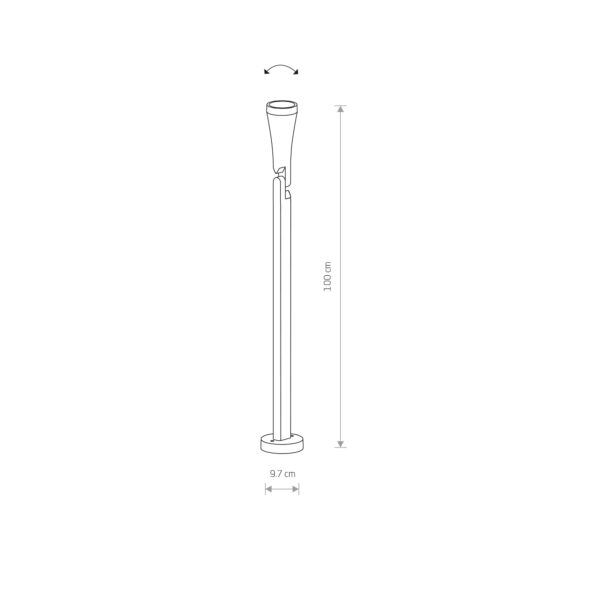 Nowodvorski Stubna lampa OTTAWA GRAPHITE I floor lamp