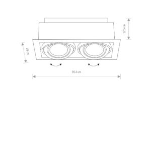Nowodvorski Spot lampe DOWNLIGHT BLACK II ES 111
