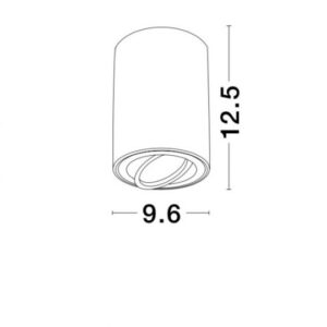 NOVA LUCE GOZZANO 820002 nadgradna spot lampa